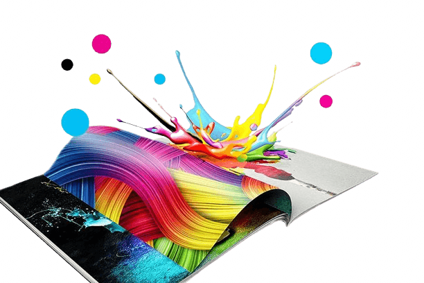 Colourful A4 printing samples